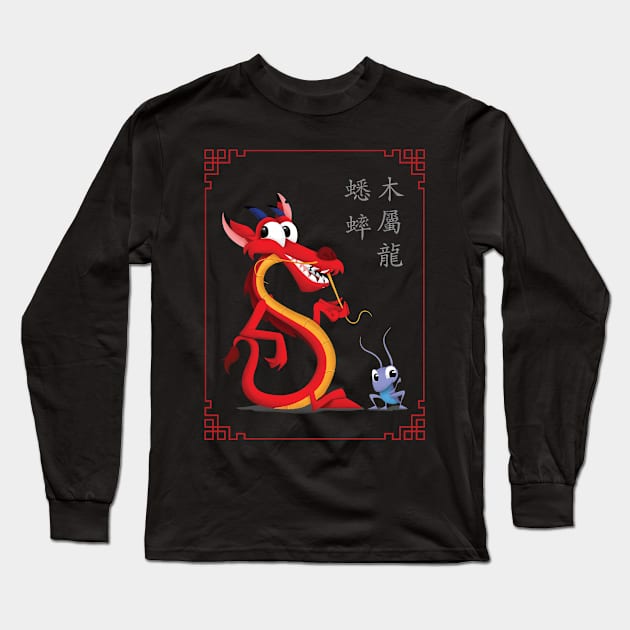 Mushu and Cri-Kee Long Sleeve T-Shirt by Studio Mootant